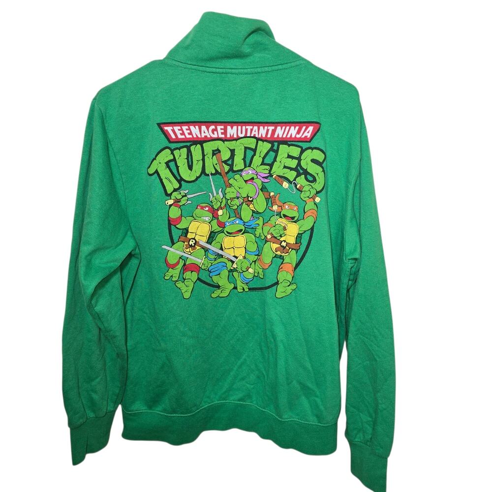 Vintage 2008 Teenage Mutant Ninja Turtles Full Zip Green Jacket Unisex Small